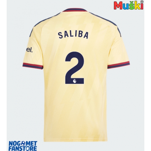 Arsenal William Saliba #2 Rezervni Dres 2026-27 Kratak Rukav